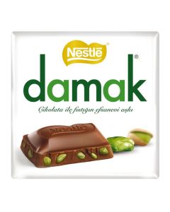 Damak Milk Chocolate With Pistachios - 65gr