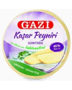 Gazi Laktozsuz Kaşar Peyniri 45% (400gr)