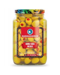 Marmarabirlik Yeşil Zeytin Biberli - 850 gr