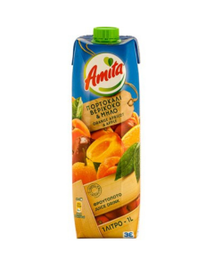 Amita  Portakal, Kayısı ve Elma Suyu 1Lt