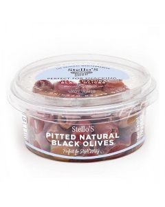 Stellos Pitted Natural Black Olives 170gr