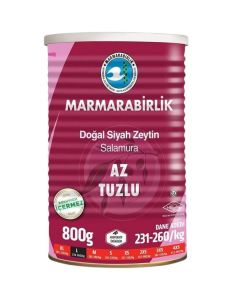 Marmarabirlik Az Tuzlu Siyah Zeytin (L) - 800gr
