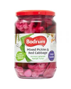 Bodrum Kırmızı Lahanalı Karışık Turşu - 680gr