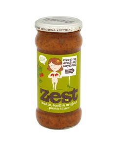 Zest Tomato Basil & Oregano Pasta Sauce 340g
