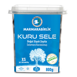 Marmarabirlik Kuru Sele Dried Black Olives XS (Blue Pet) - 800gr 