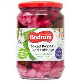Bodrum Kırmızı Lahanalı Karışık Turşu - 680gr