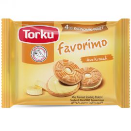 Torku Banana Cream Biscuits (4x61gr)