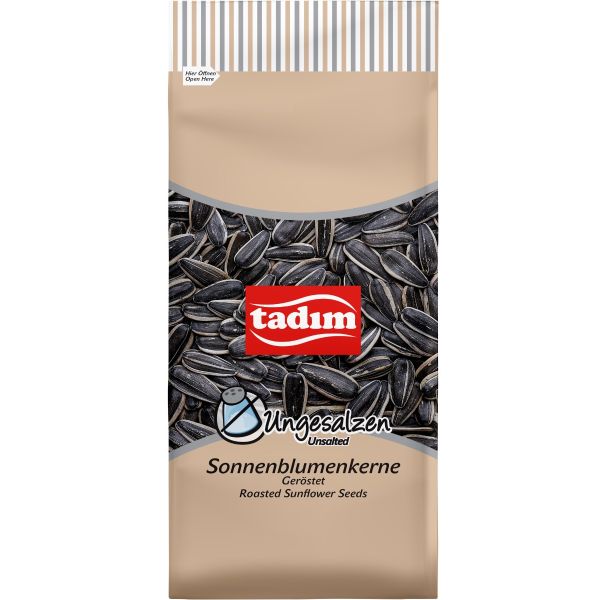 Tadım Roasted Unsalted Black Sunflower Seeds – 270 g