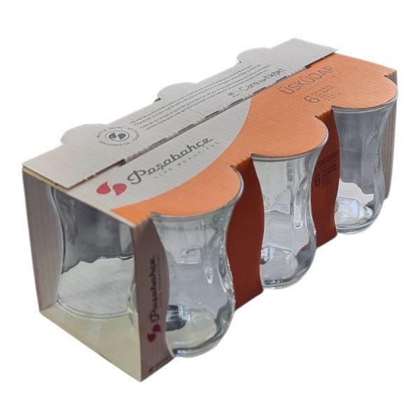 Paşabahçe Üsküdar Tea Glasses – 6 Pieces