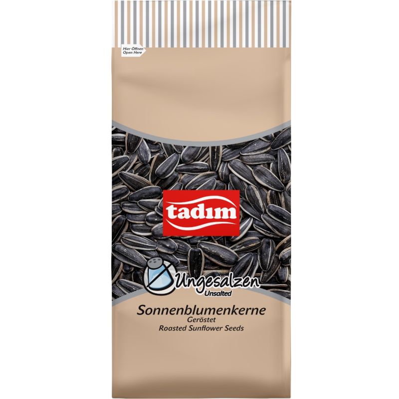 Tadım Roasted Unsalted Black Sunflower Seeds – 270 g