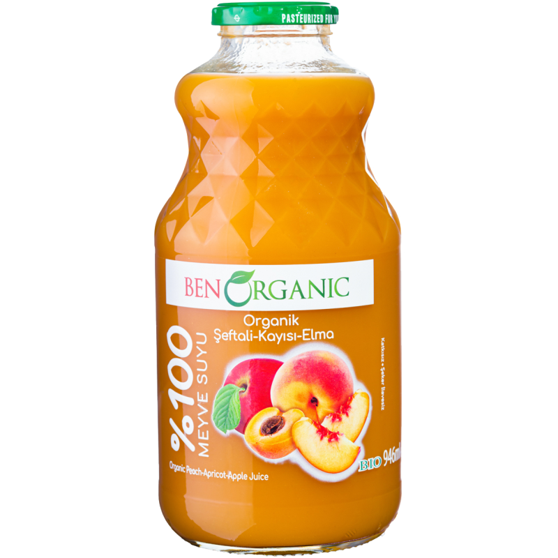 Ben Organic Organic Peach, Apricot & Apple Juice – 946 ml