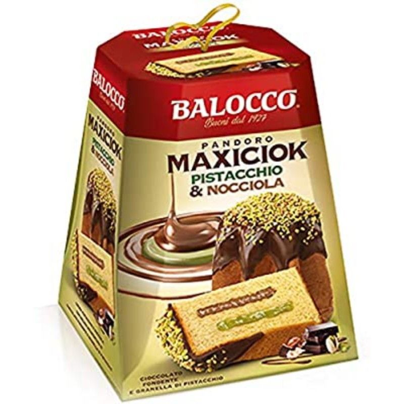 Balocco Pandoro Maxiciok Pistachio & Hazelnut – 800 g
