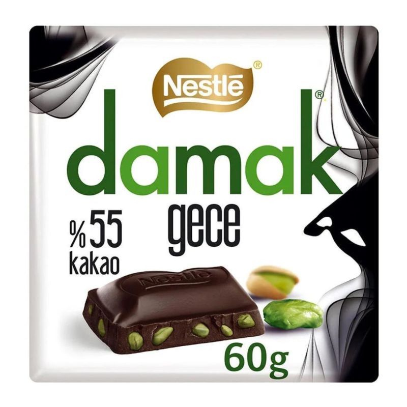 Damak Gece Dark Chocolate with Pistachio – 65 g