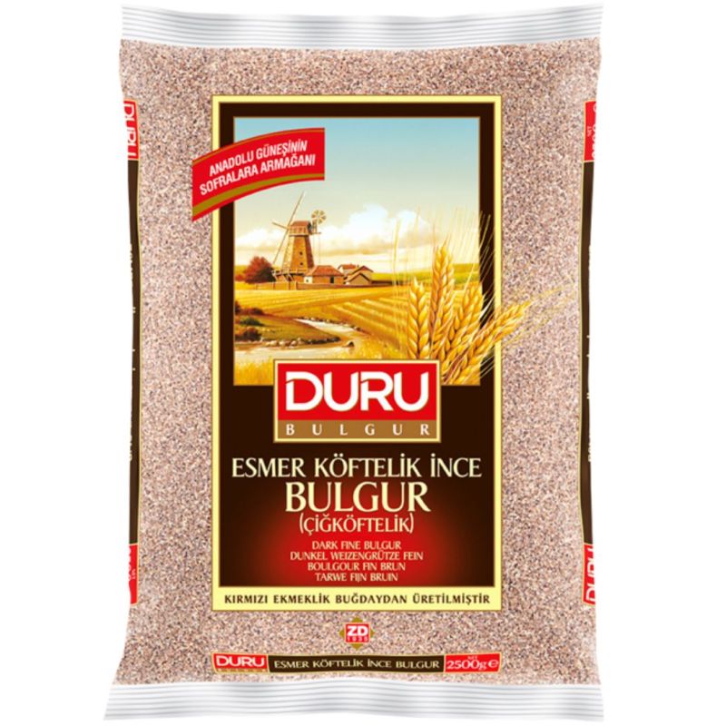 Duru Dark Fine Bulgur for Çiğ Köfte– 1 kg