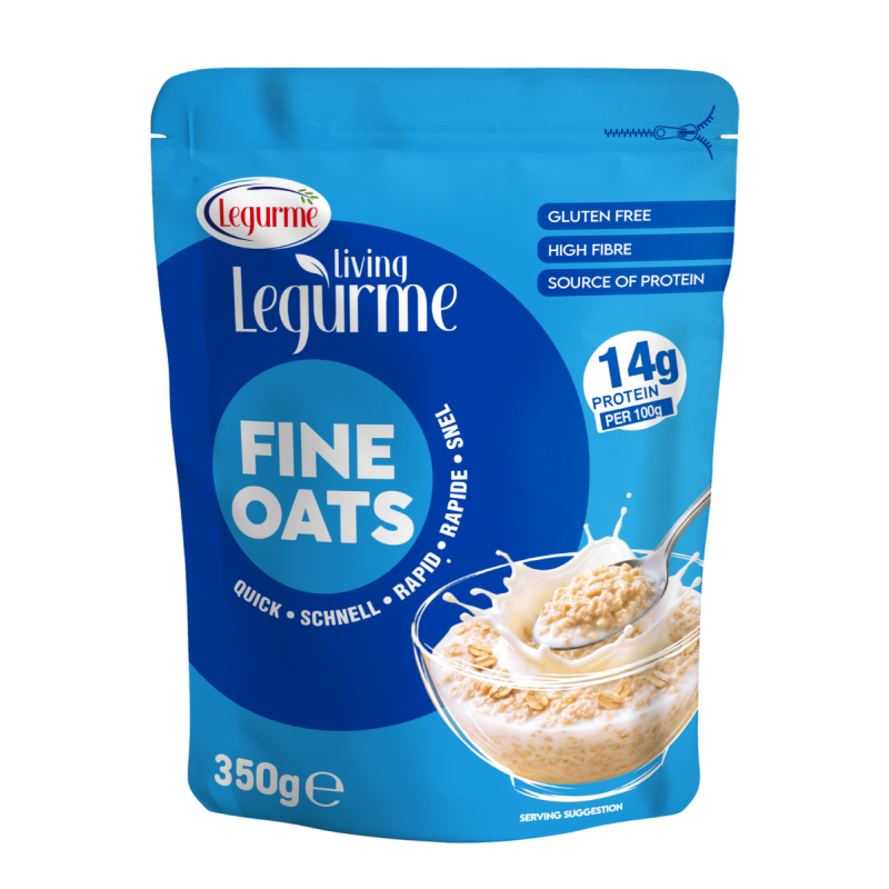 Legurme Finely Ground Oat Flakes - Gluten Free, High Fibre, Source of Protein - 350g