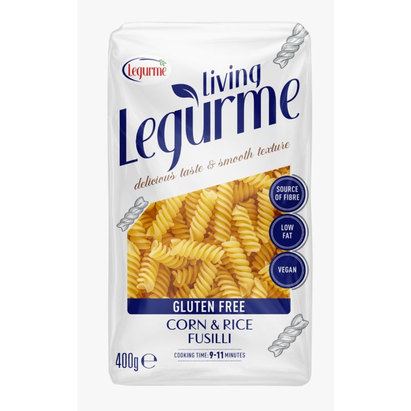 Legurme Corn & Rice Gluten Free Vegan Fusilli Pasta 400 gr
