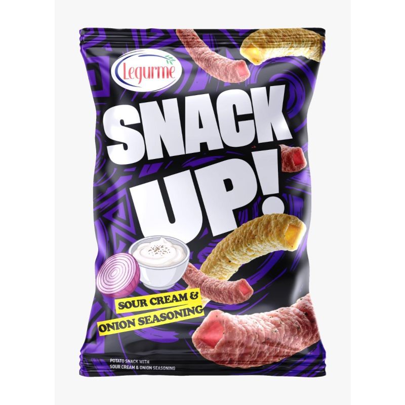 Legurme Snack Up Sour Cream & Onion Seasoned Potato Chips | 100g