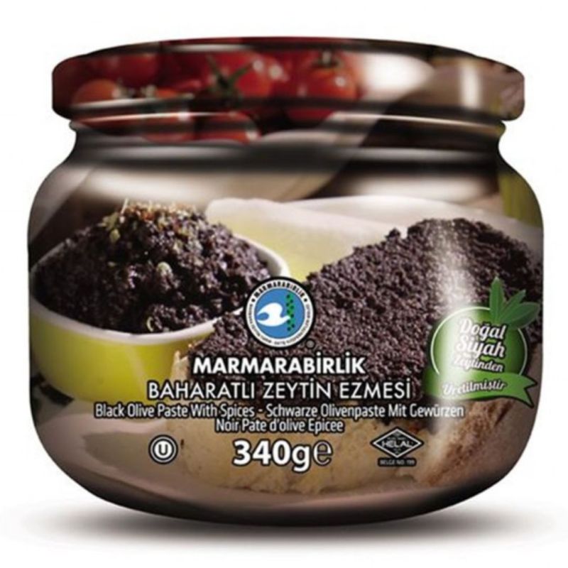 Marmarabirlik Spicy Black Olive Paste – 340 g