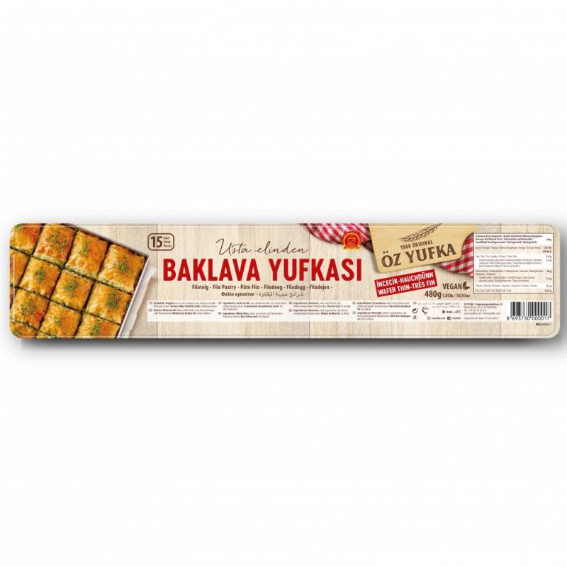 Öz Yufka Baklava Yufkası - 480gr