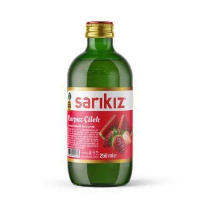 Sarıkız Watermelon & Strawberry Flavoured Soda (6 × 250 ml)