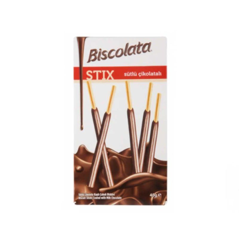 Biscolata Milk Chocolate Biscuit Sticks – 40 g