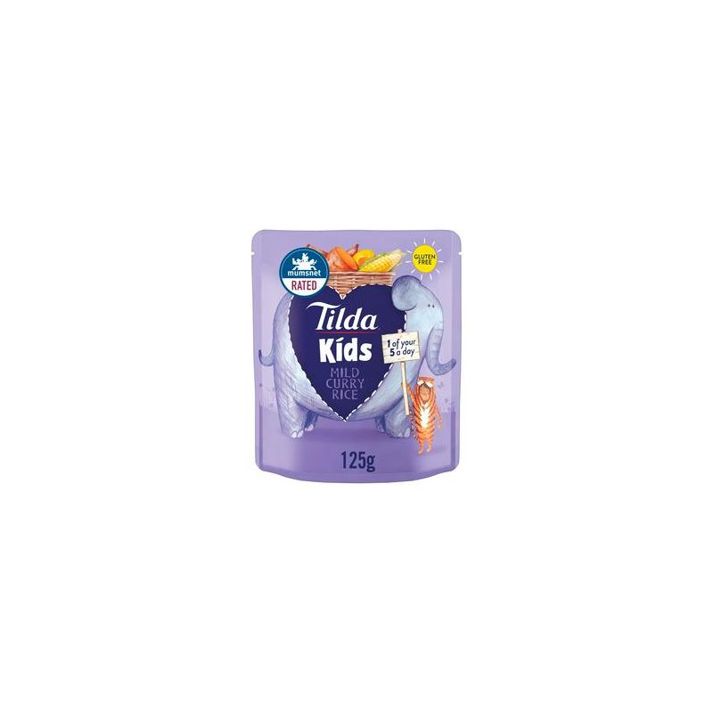 Tilda Kids Mild & Sweet Curry Rice 125g 12 Month+