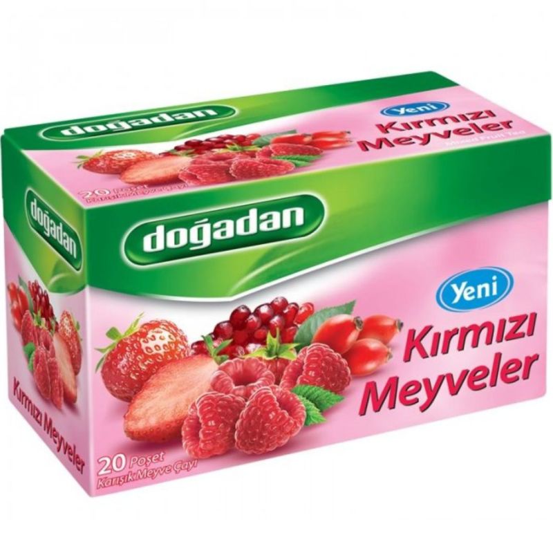 Doğadan Red Berries Tea – 20 Tea Bags