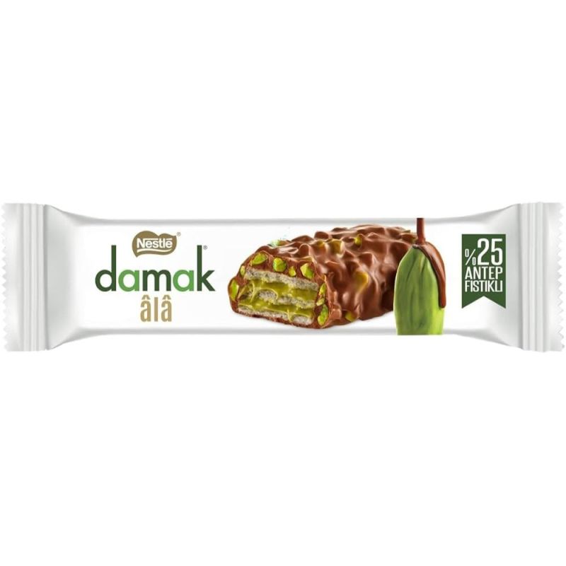 Nestlé Damak Âlâ Pistachio Dark Chocolate (25% Pistachio) – 30 g