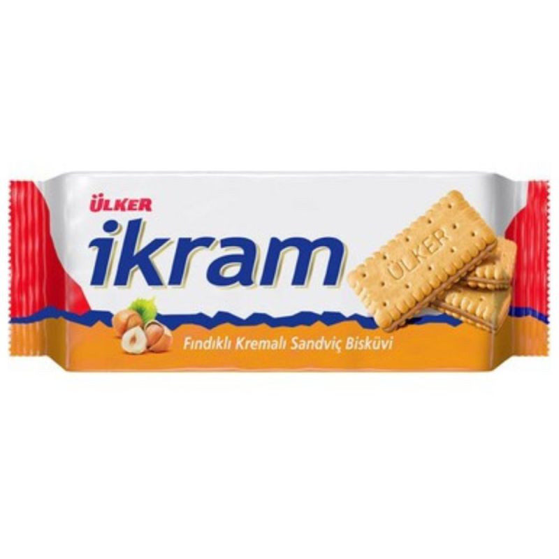 Ülker İkram Hazelnut Cream Biscuits – 84 g
