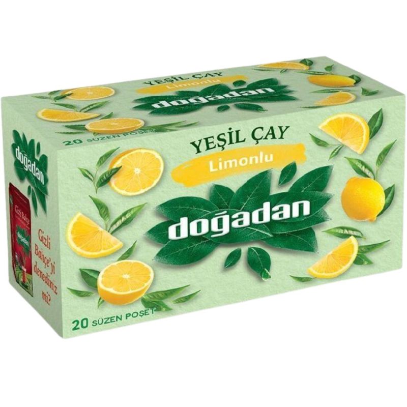 Doğadan Yeşil Çay Limonlu - 20 Adet