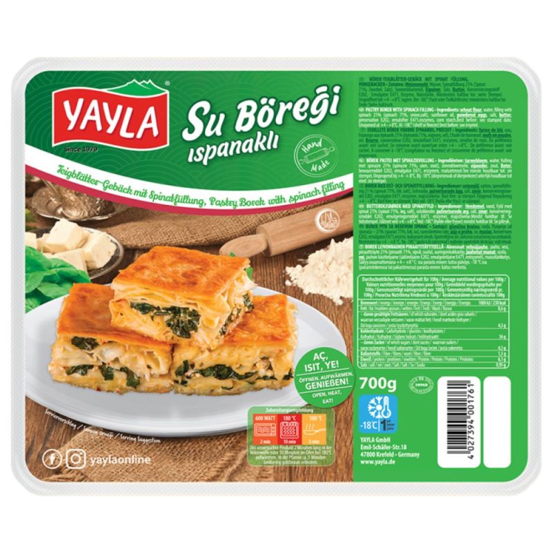 Yayla Su Böreği with Spinach – 700 g