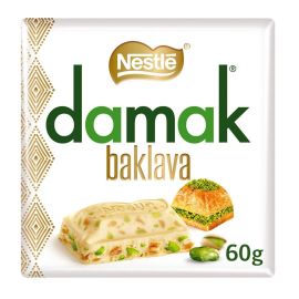 Damak Baklava White Chocolate With Pistachios - 65gr